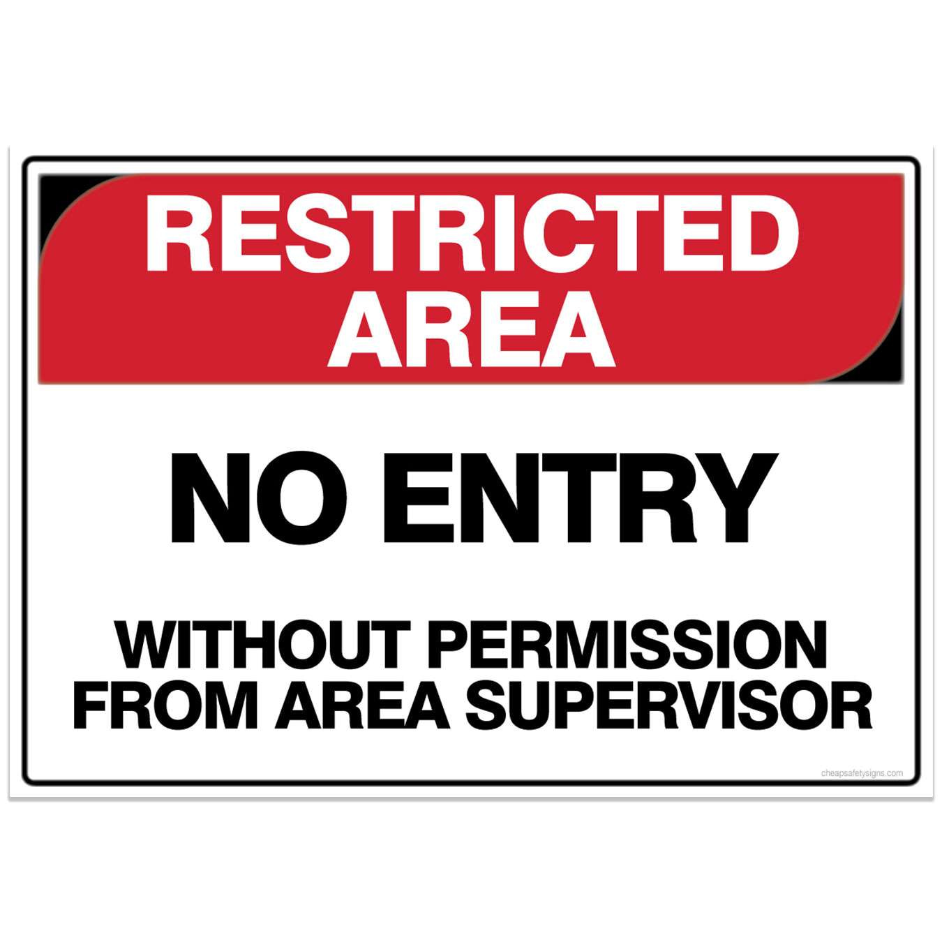 no admission without permission sign