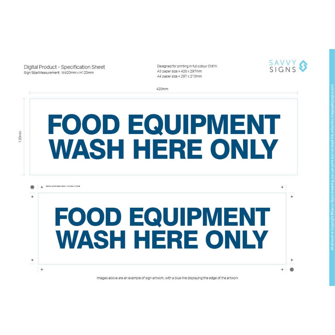 Pastry Preparation Area Hospitality Sign Cheap Safety Signs