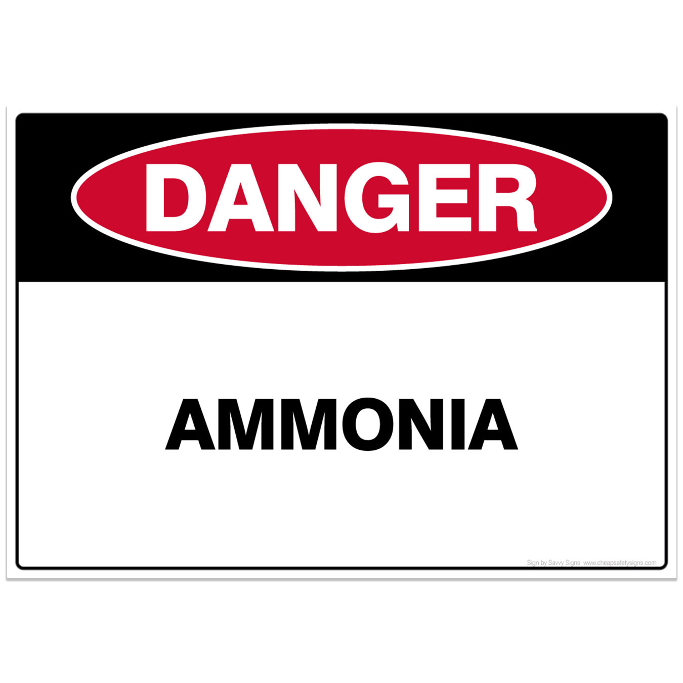 Danger Ammonia Safety Sign (digital file) Cheap Safety Signs