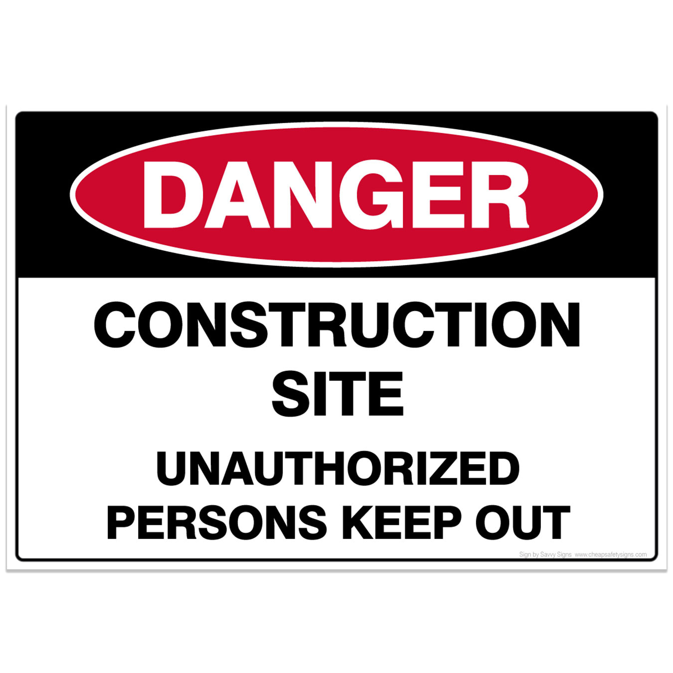 Danger Construction Zone Safety Sign (digital file) | Cheap Safety Signs