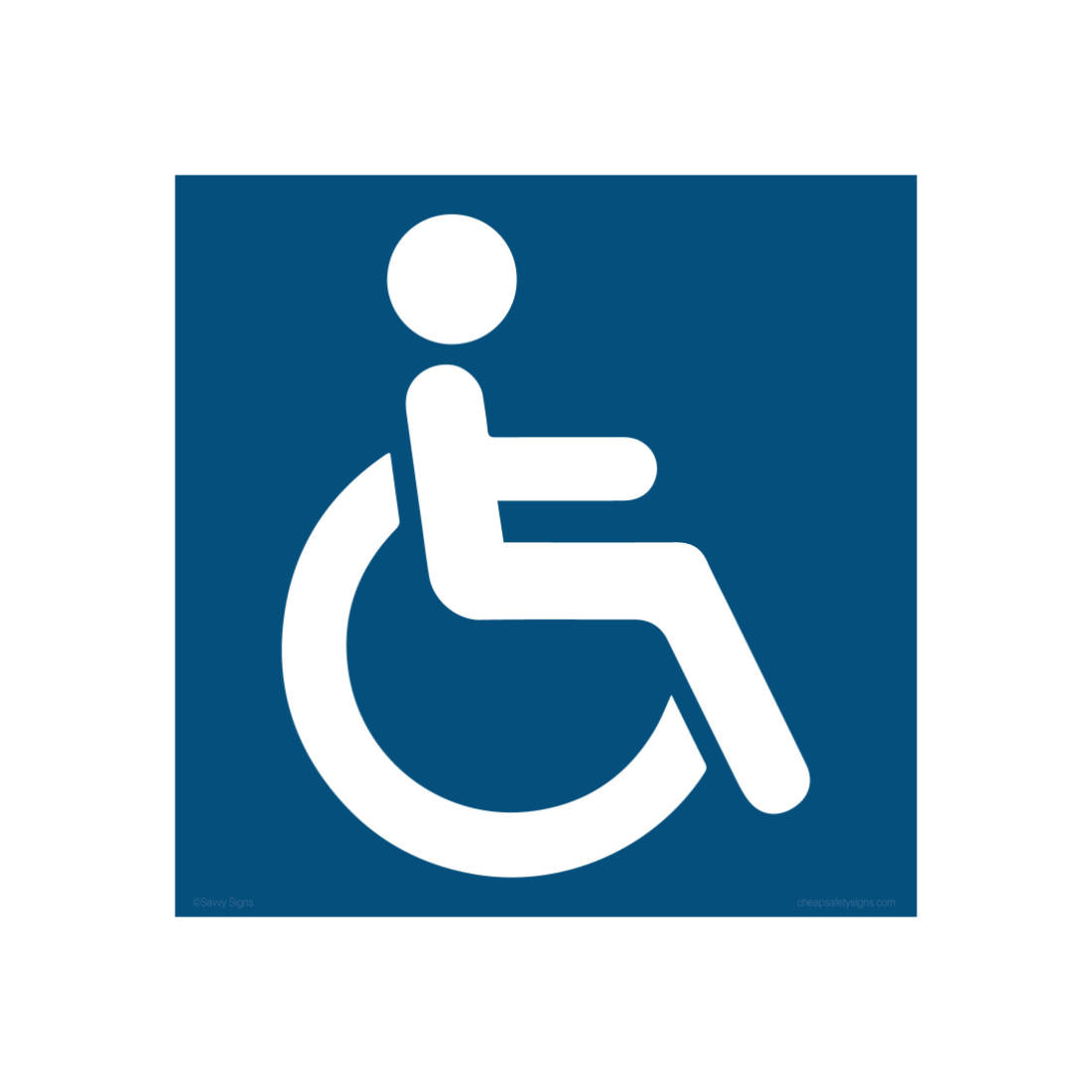 Facility Safety Sign - Disabled Toilet Pictogram Square (digital file ...